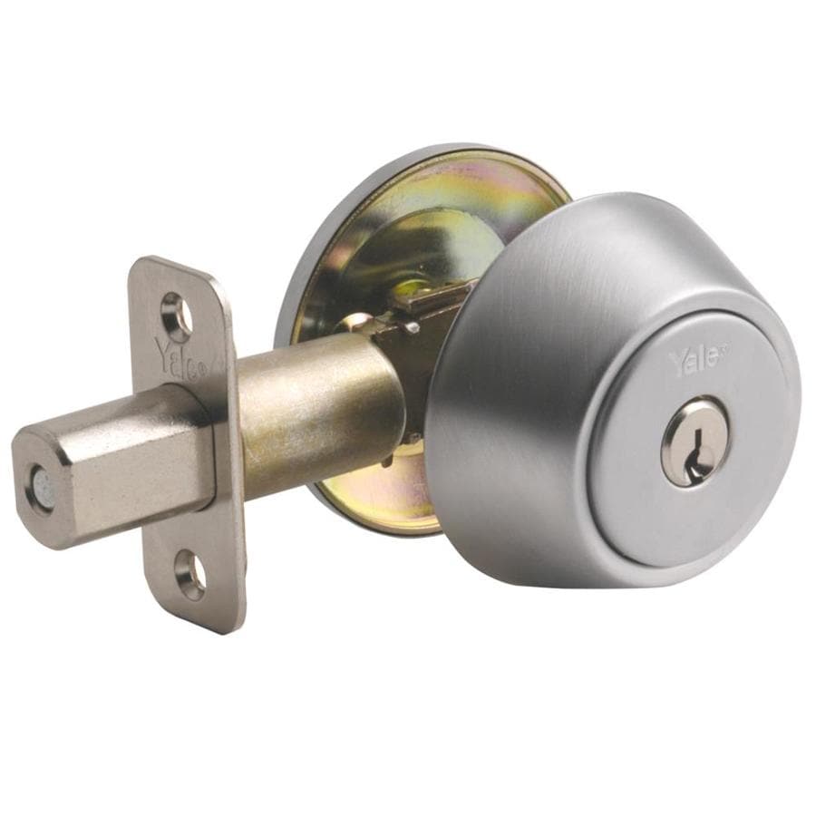 Yale Security 800 New Traditions Satin Kw1 Satin Chrome Single Cylinder ...