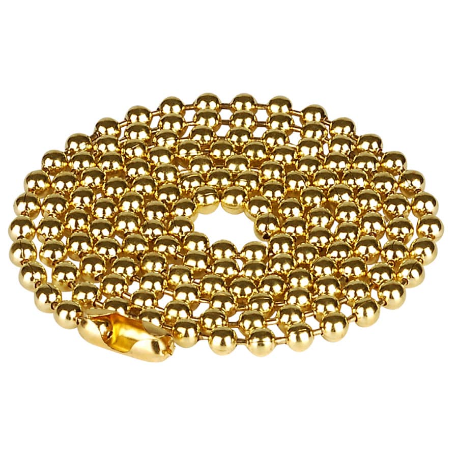 Portfolio 6' Brass Beaded Ball Chain at