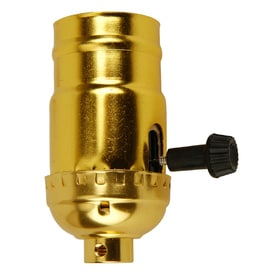 Portfolio Polished Brass Lamp Socket