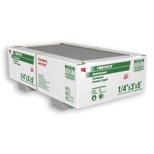 FIBEROCK Brand 0.25in x 36in x 60in Gypsum Water Resistant Backer