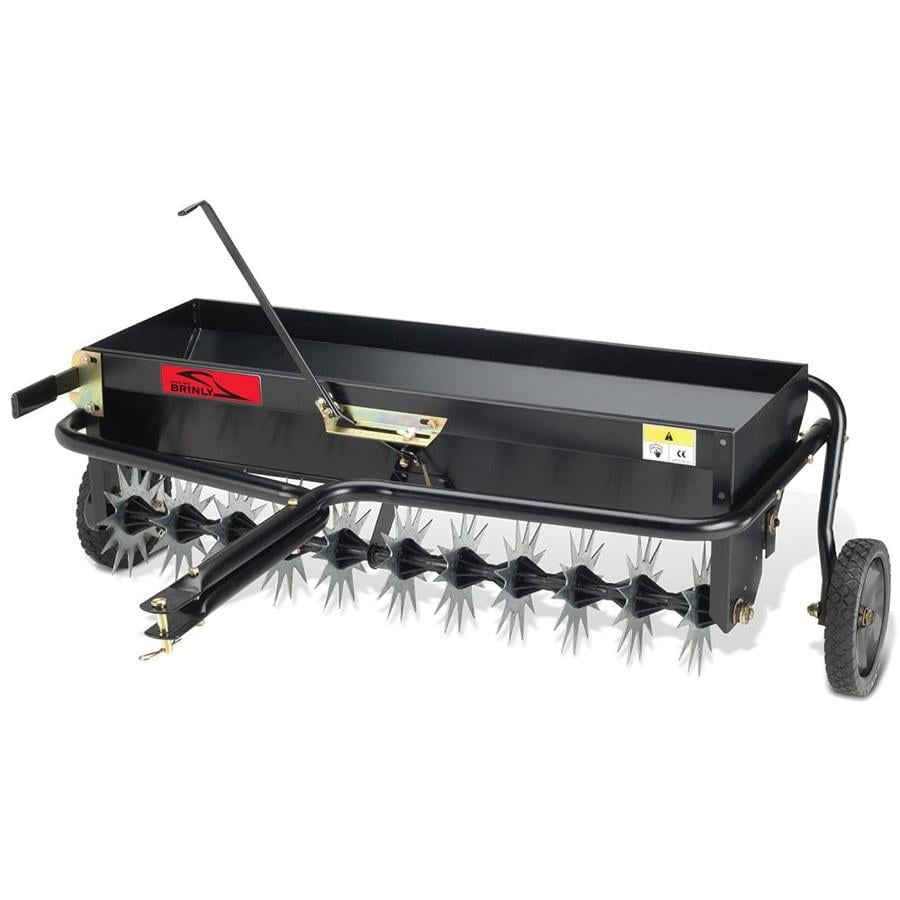 Brinly Capacity Spike Aerator Drop Tow-Behind Spreader in the Tow ...