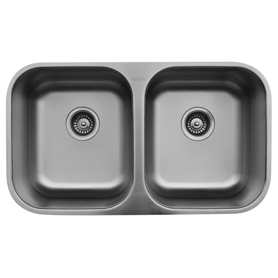 Stainless Steel Undermount Series Kitchen Sinks At Lowes Com