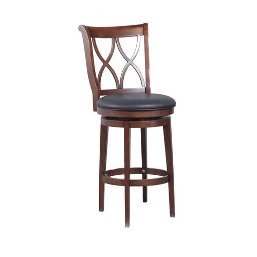 L Powell Company Carmen Bartool Rustic Oak Bar Stool At Lowes Com