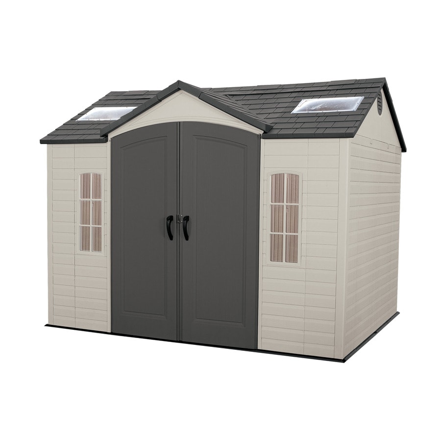 Shop LIFETIME PRODUCTS Gable Storage Shed (Common: 10-ft x 