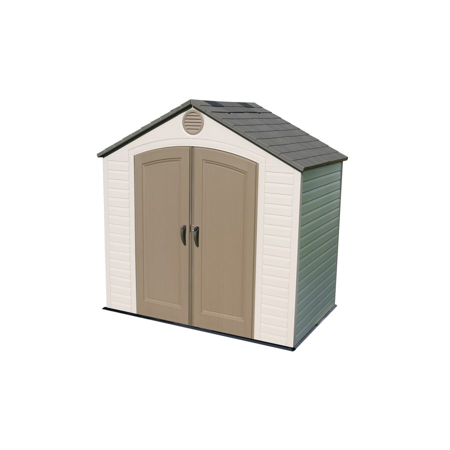 LIFETIME PRODUCTS 6418 8-ft x 5-ft Gable Resin Storage Shed