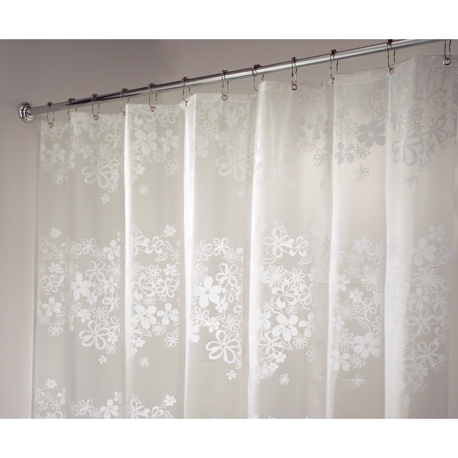 Interdesign Fiore Eva Peva White With Fl Print Interdesign Fiore Eva Peva White With Fl Print Shower Curtain