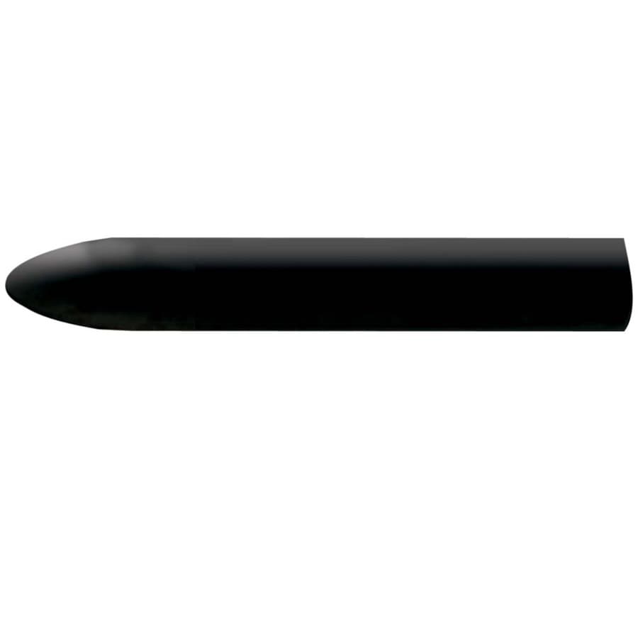 American Olean Bright Gloss Black Ceramic Quarter Round Tile (1-in x 6-in)