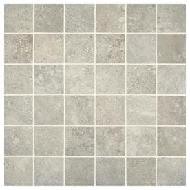 American Olean Tranquil Stone Warm Gray 12-in x 12-in Ceramic Uniform Squares Mosaic Floor and Wall Tile (Common: 12-in x 12-in; Actual: 12-in x 12-in)