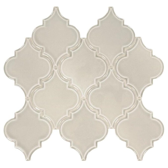 American Olean Union View Gray Arabesque 14-in x 14-in Glazed Porcelain