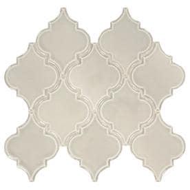 American Olean Union View Gray Arabesque 14-in x 14-in Porcelain Mosaic Wall Tile (Common: 14-in x 14-in; Actual: 14-in x 14.62-in)