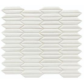 American Olean Union View White Trapezoid 12-in x 13-in Porcelain Mosaic Wall Tile (Common: 12-in x 13-in; Actual: 12-in x 13.68-in)