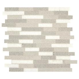 American Olean Genuine Stone Smoke Sand 11-in x 12-in Linear Mosaic Wall Tile (Common: 11-in x 12-in; Actual: 11.13-in x 12.38-in)
