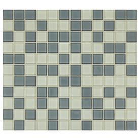 American Olean Longshore Coast 10-in x 11-in Glass Uniform Squares Mosaic Wall Tile (Common: 10-in x 11-in; Actual: 10.75-in x 11.75-in)