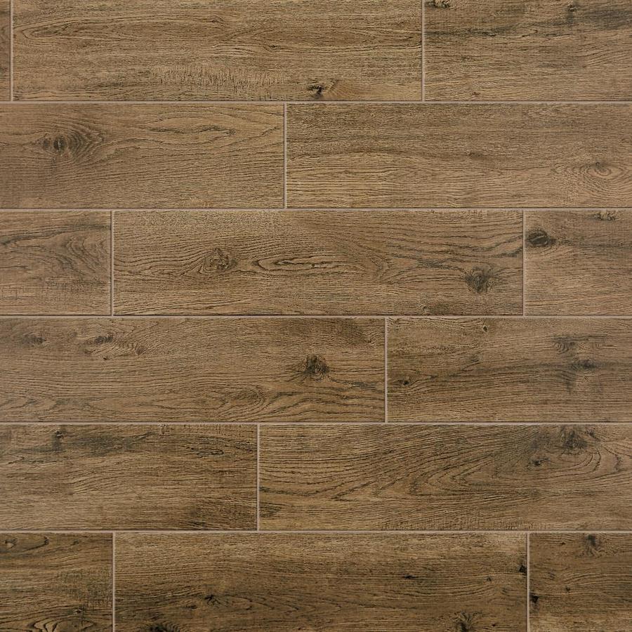 Mohawk Foreverstyle Oak Wood 6 In X 24 In Matte Porcelain Wood