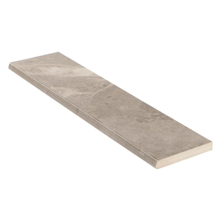 Mohawk Foreverstyle Gray Marble Porcelain Bullnose Trim Tile 3 In X 12 In In The Accent Trim Tile Department At Lowes Com