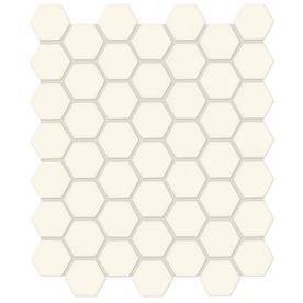 Hexagonal Tile At Lowes American Olean Starting Line Matte White 10 In X 12 Ceramic Hexagon Mosaic