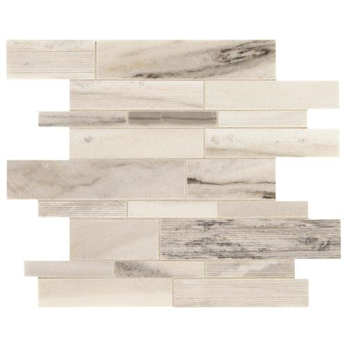 American Olean Genuine Stone Dapper White 11in x 14in MultiFinish