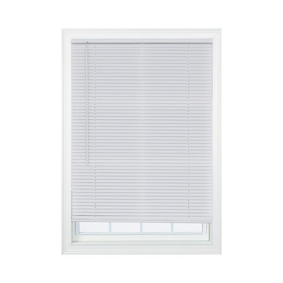 Project Source 1in Slat Width 40.5in x 64in Cordless White Vinyl