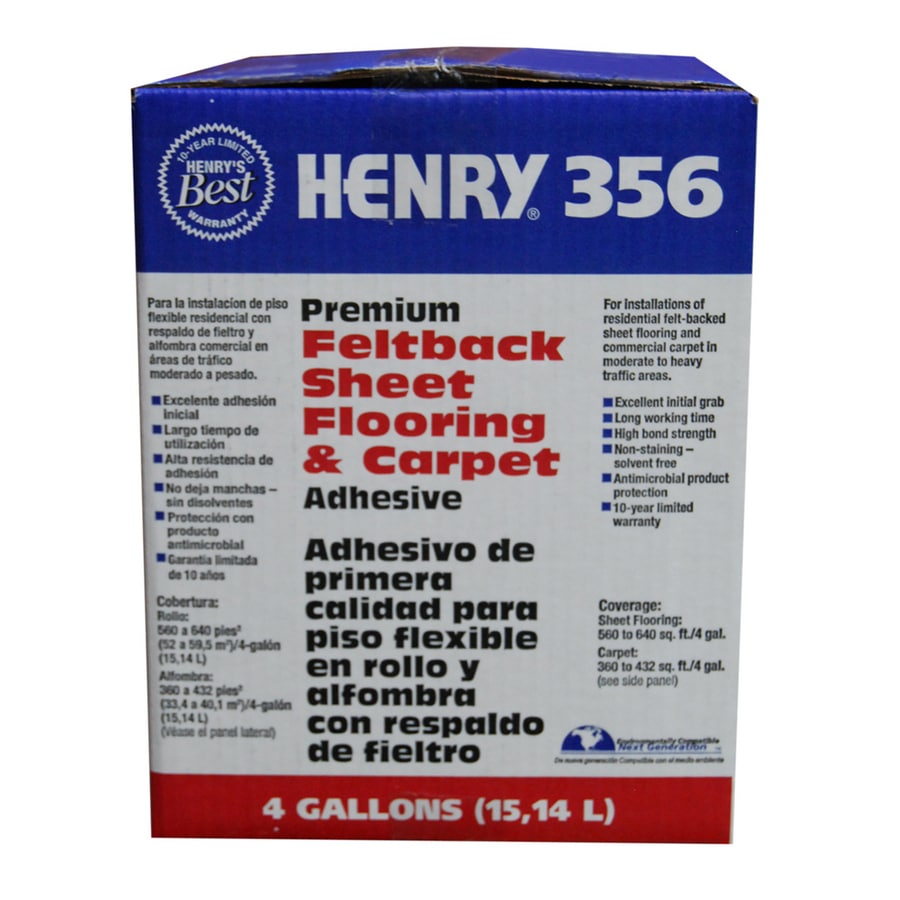 Henry 356 Felt Backed Sheet Flooring And Carpet Adhesive, Gal.