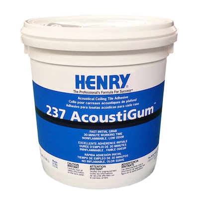 Henry H 237 Acoustigum Off White Interior Ceiling Tile Adhesive