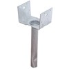 USP 4-in x 4-in Triple Zinc Wood to Concrete (Cast in Place) Base at ...