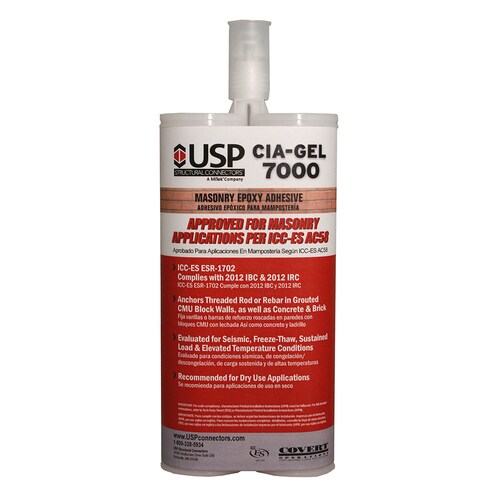 USP 21.2oz CiaGel 7000 Masonry Epoxy Adhesive in the Epoxy Adhesives department at