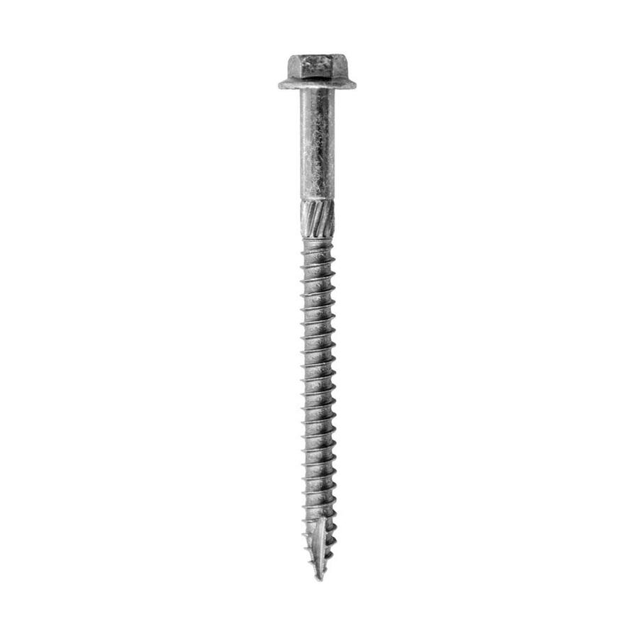 USP 1/4in x 31/2in Silver Epoxy HexHead Structural Wood Screws (12