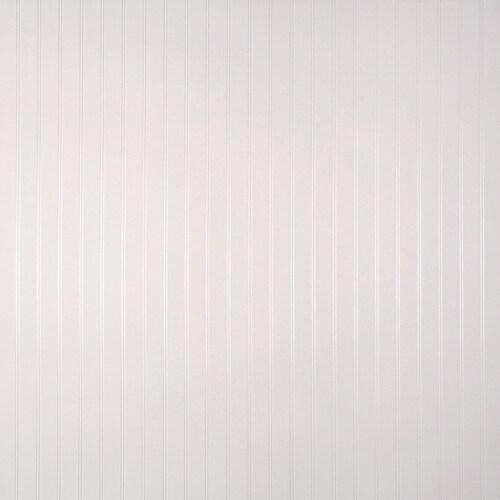 PurGroove 48in x 8ft Beaded White Hardboard Wall Panel at