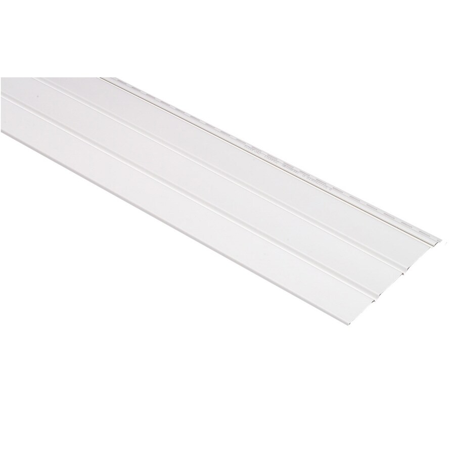 12-in x 143.75-in White Vinyl Solid Soffit in the Soffit department at ...