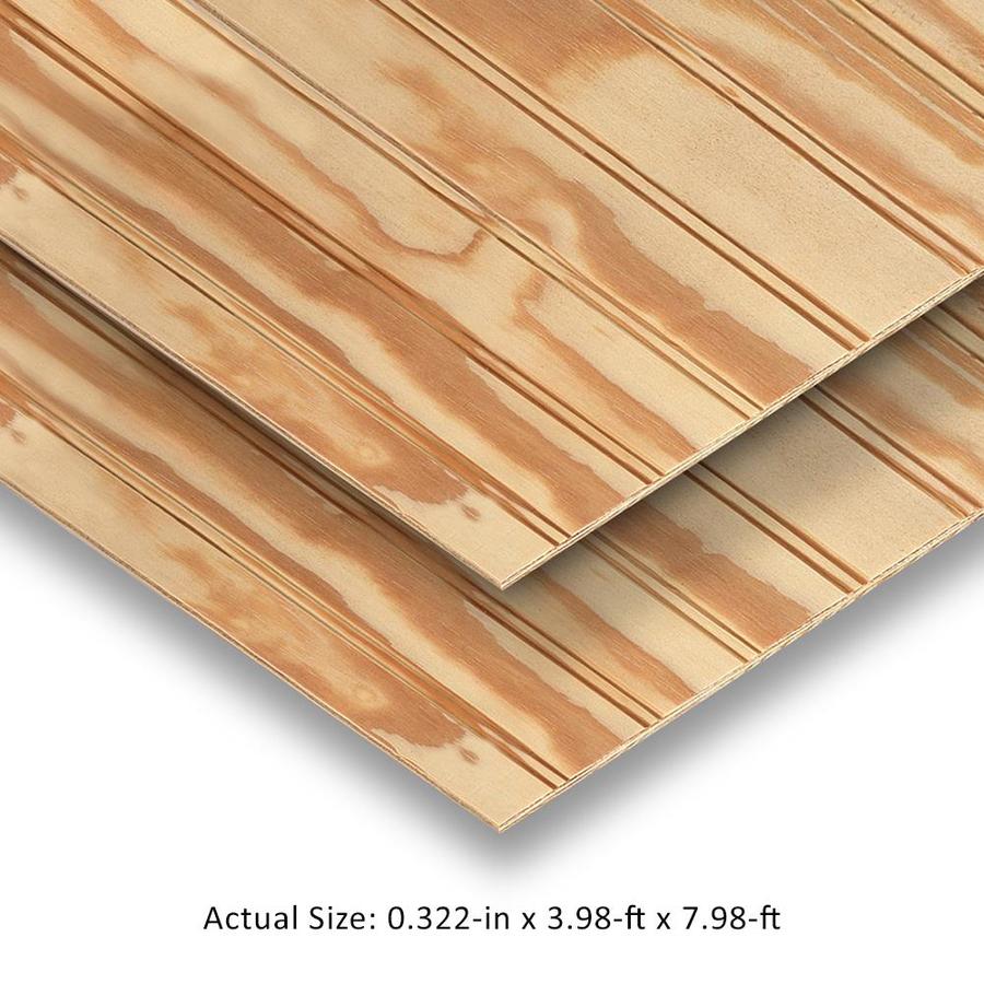 Ply Bead Natural Syp Plywood Panel Siding Common 0 3437 In X 48 In X 96 In Actual 0 322 In X 47 875 In X 95 875 In