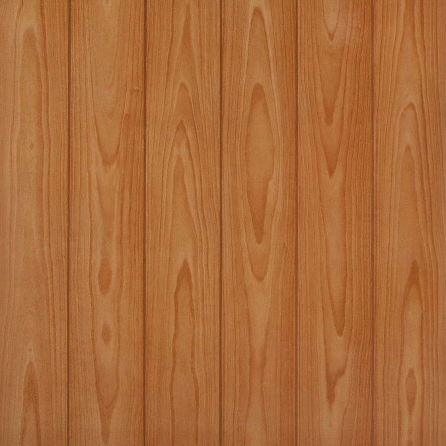 Shop 48-in x 8-ft Embossed Cinnamon Beech MDF Wall Panel at Lowes.com