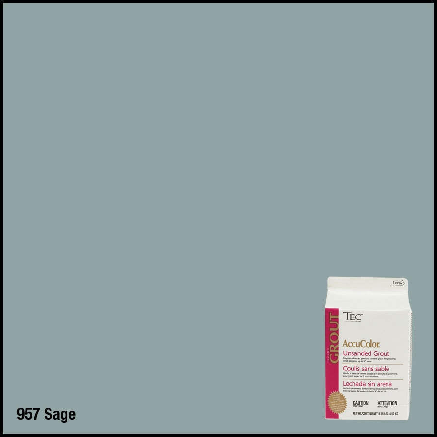 TEC 3304615322 9.75 lbs Sage Unsanded Powder Grout