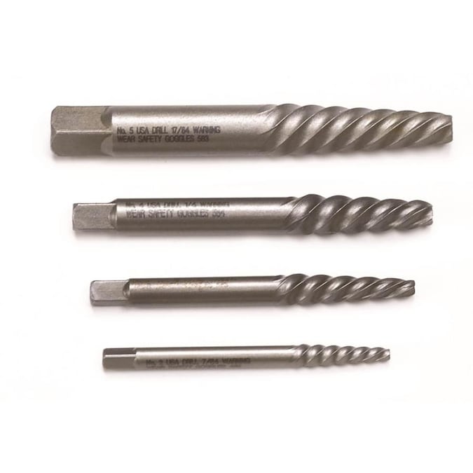 GEARWRENCH Spiral Screw Extractor Set, 4 Piece in the Screw Extractors ...