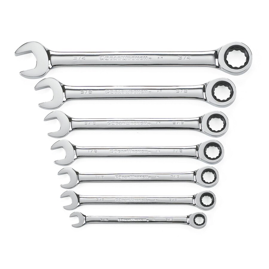 KD Tools GearWrench 7Piece 12Point Standard (SAE) Standard