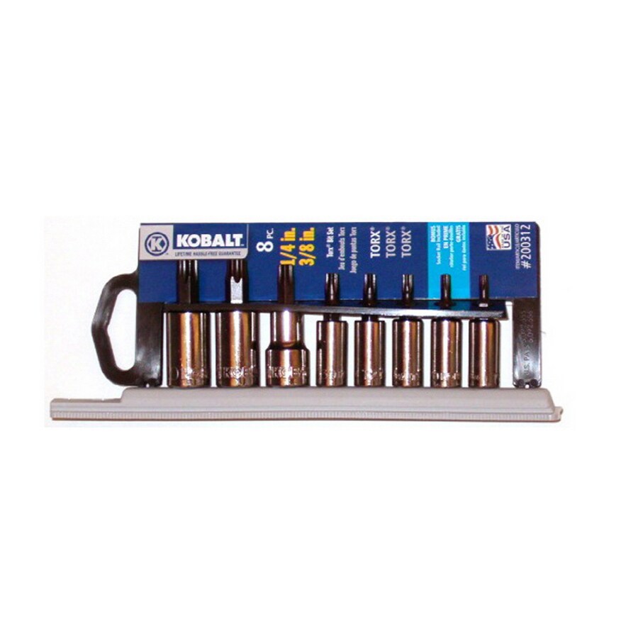 Kobalt 22377 8-Piece 1/4" and 3/8" Drive Torx Bit Set