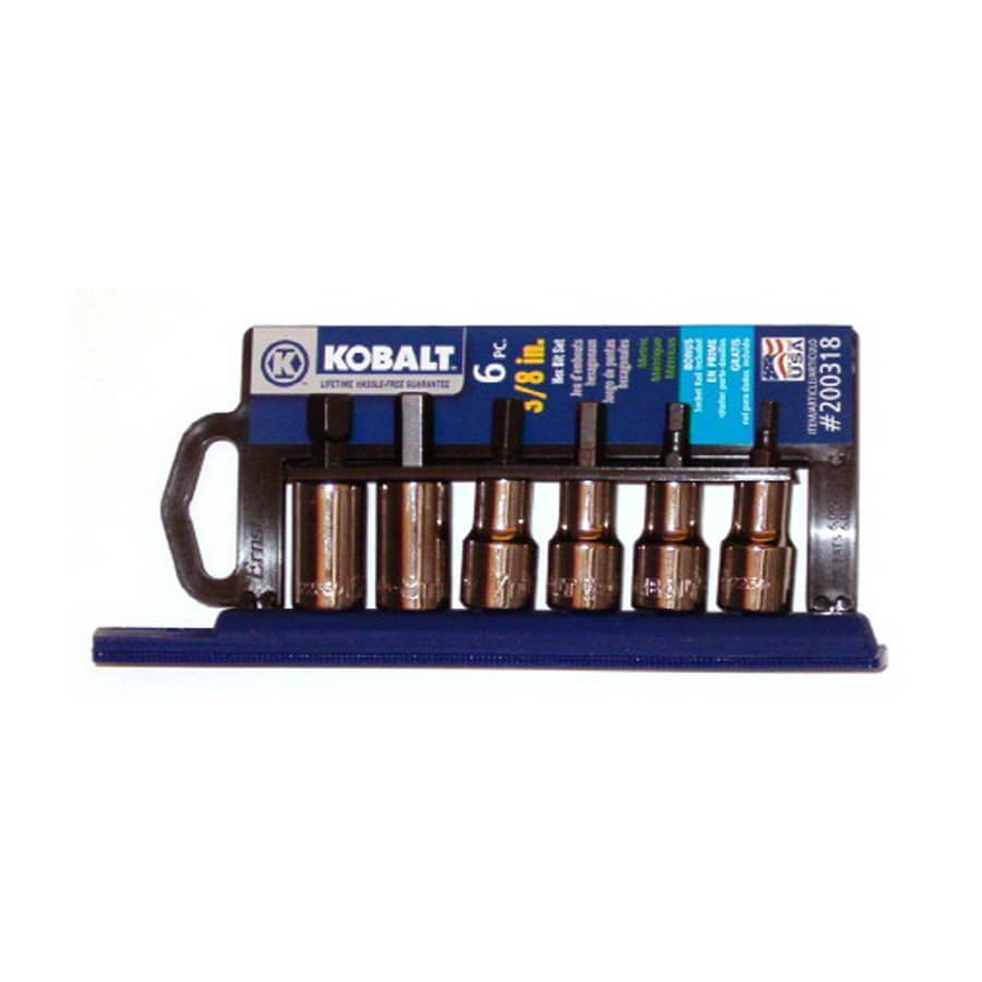 Kobalt 6 piece 3 8 drive metric hex bit socket set at lowes