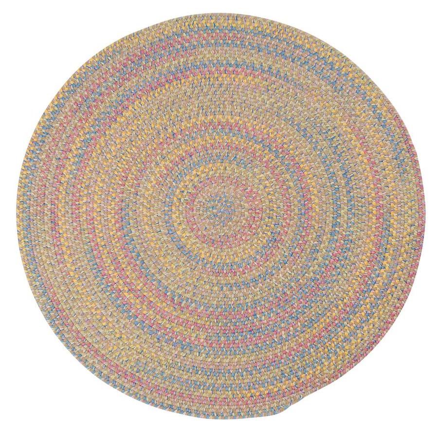 Colonial Mills Botanical Isle Sand Round Indoor Handcrafted