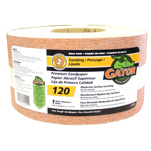 Gator 3.625in W x 1980in L 120Grit Commercial Sanding Roll Sandpaper
