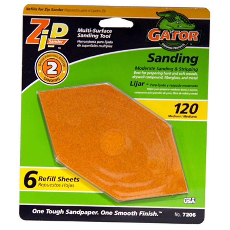 Gator Multi-grade Pack Sheet Sandpaper 3.667-in W x 9-in L 5-Pack