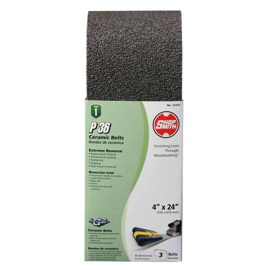 6 Pack, 120 Grit Sanding Belts 4 X 21-3//4 Cloth Aluminum Oxide Sander Belts