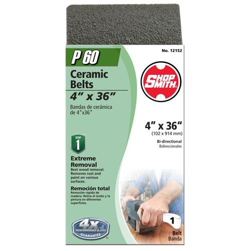 Shopsmith 4in W x 36in L 60Grit Commercial Sanding Belt Sandpaper in