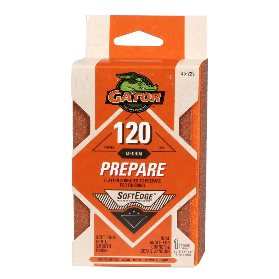 Gator 1in x 5in 120Grit Commercial Sanding Sponge at