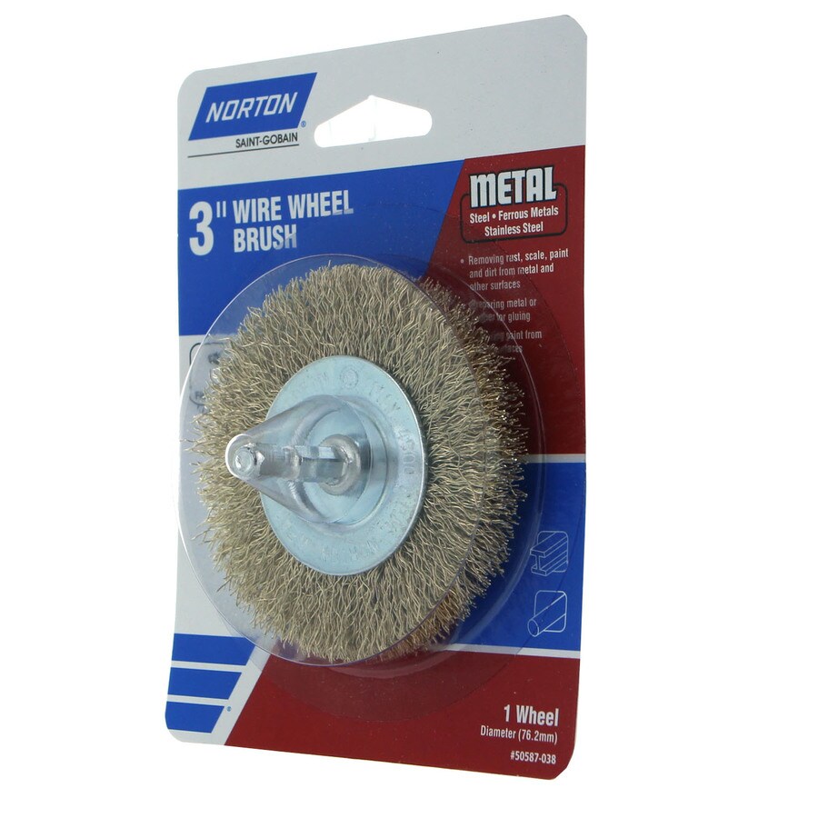 Norton Wire Wheel 3in Course Wire Brush Wheel Electric Drill at