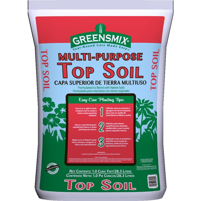 Greensmix 1-cu ft Top Soil in the Soil department at Lowes.com 1 Cu Ft Of Soil Weight
