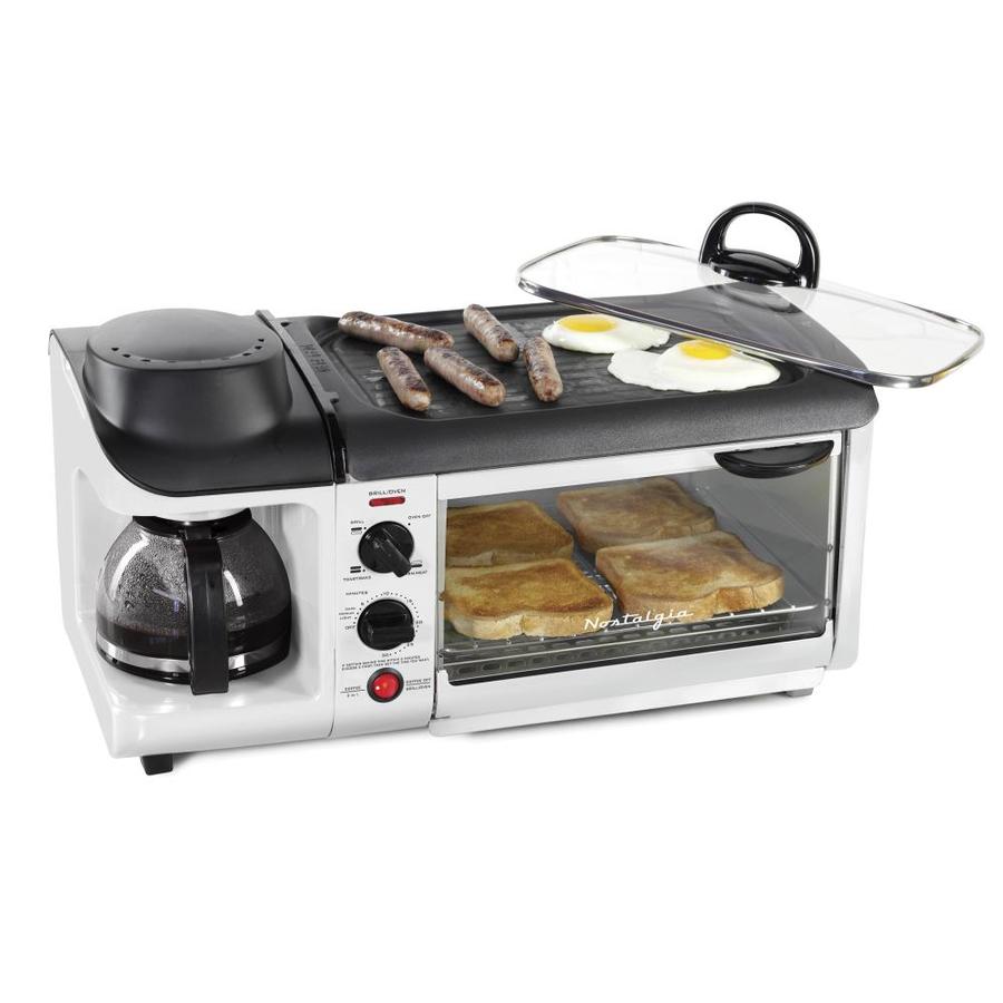 Nostalgia 4Slice White Toaster Oven (1500Watt) in the Toaster Ovens