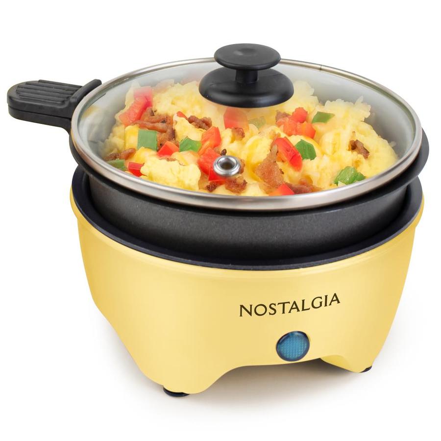Nostalgia 5in L x 5in W 260Watt NonStick Electric Skillet in the