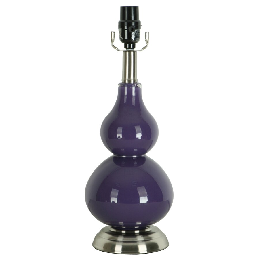 Style Selections 16 25 In Purple Lamp Base At Com Style Selections 16 25 In Purple Lamp Base