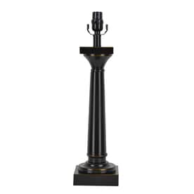 allen + roth 21.5-in 3-Way Switch Aged Bronze Metal Lamp Base