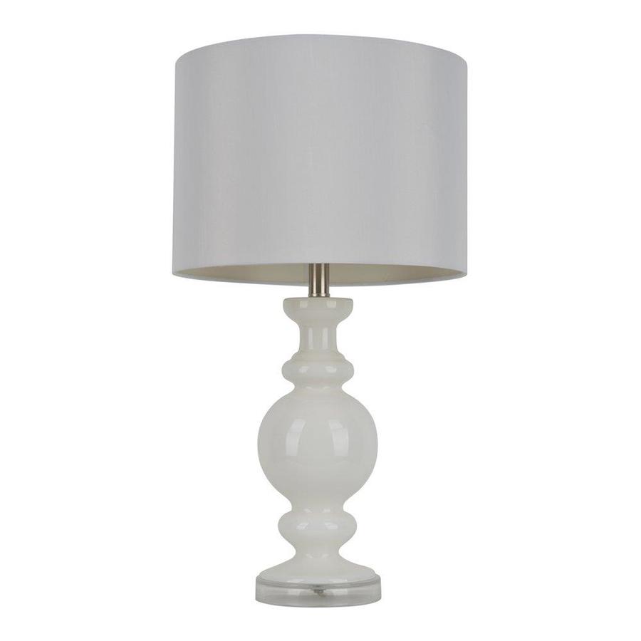 Decor Therapy 27 In Milk Glass Electrical Outlet Table Lamp With