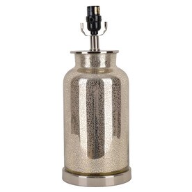 allen + roth 17.25-in Mercury Electrical Outlet 3-way Glass Lamp Base